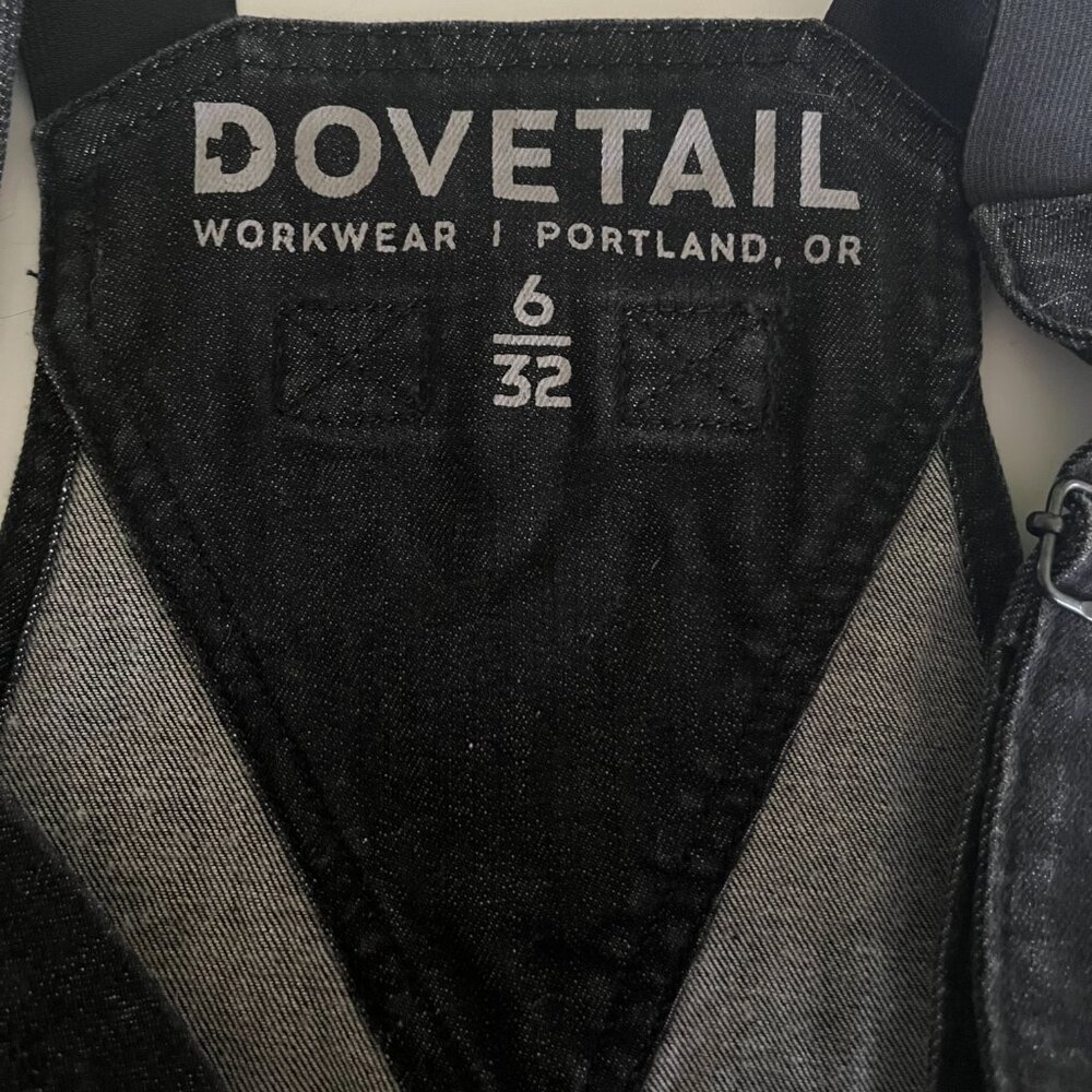 DOVETAIL Workwear Charcoal Denim Overalls - Picture 4 of 10